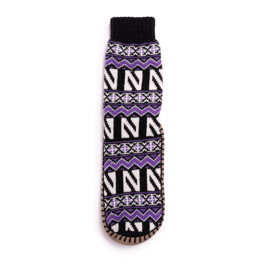 Muk Luks Northwestern Wildcats GameDay Unisex Slipper Socks