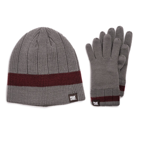 Muk Luks Beanie and Glove Set