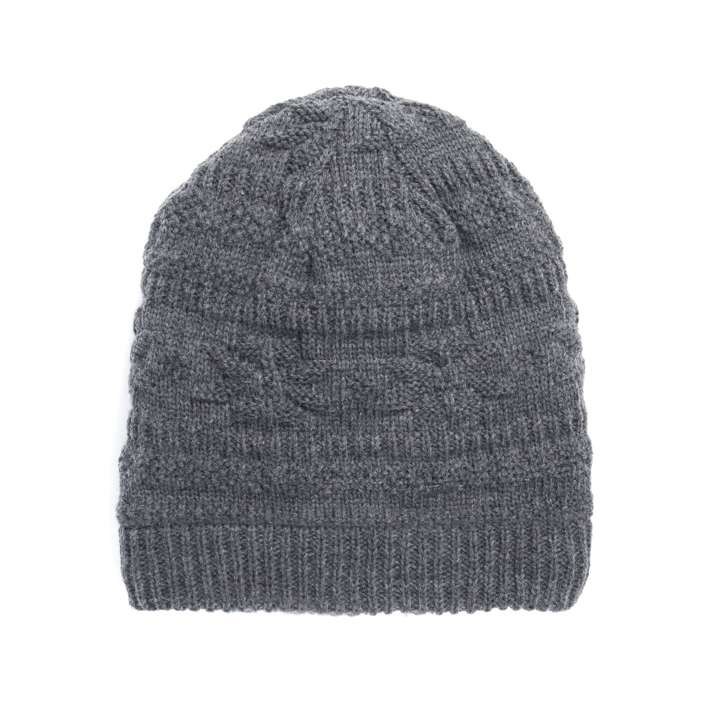 Muk Luks Faux Sherpa Lined Textured Beanie