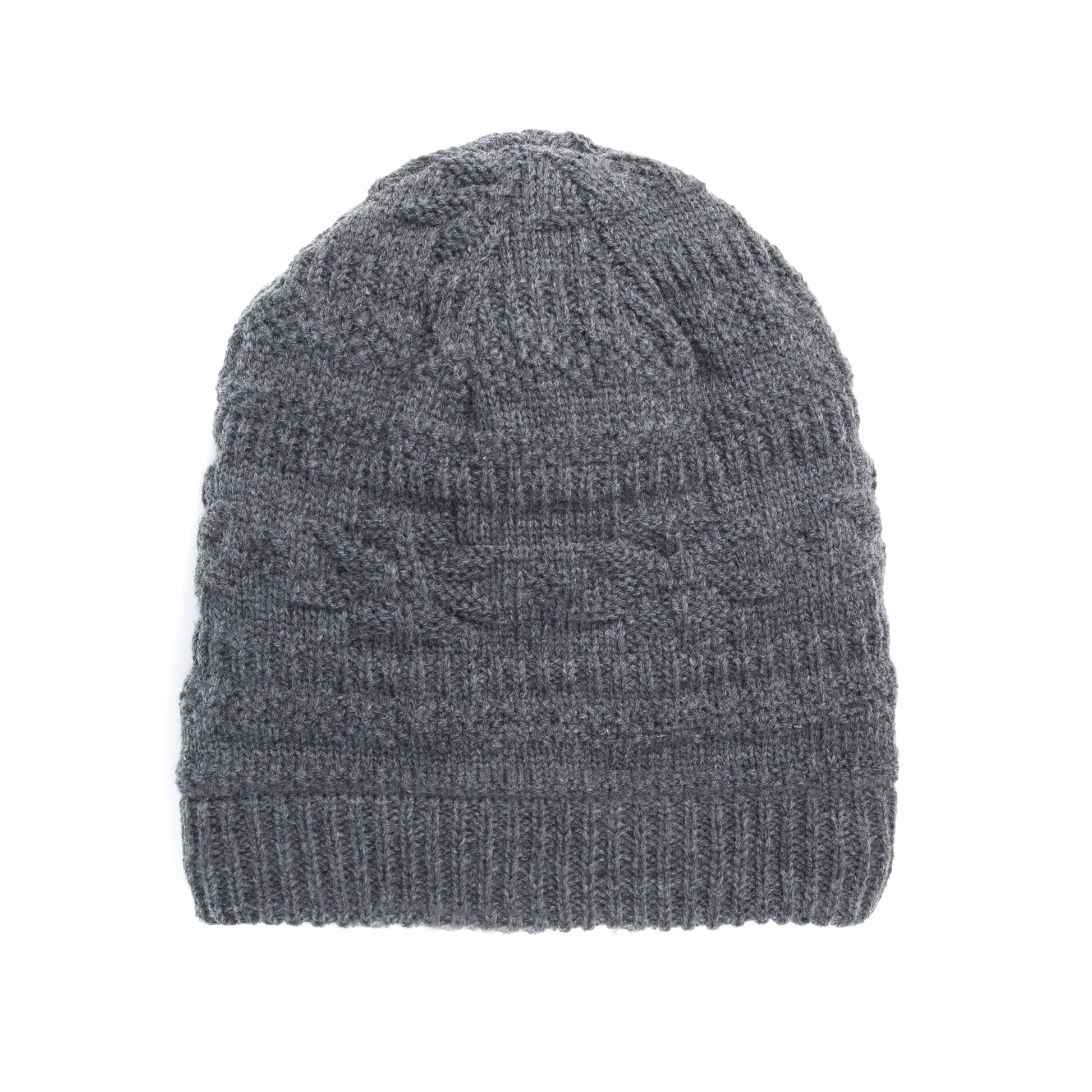 Muk Luks Faux Sherpa Lined Textured Beanie