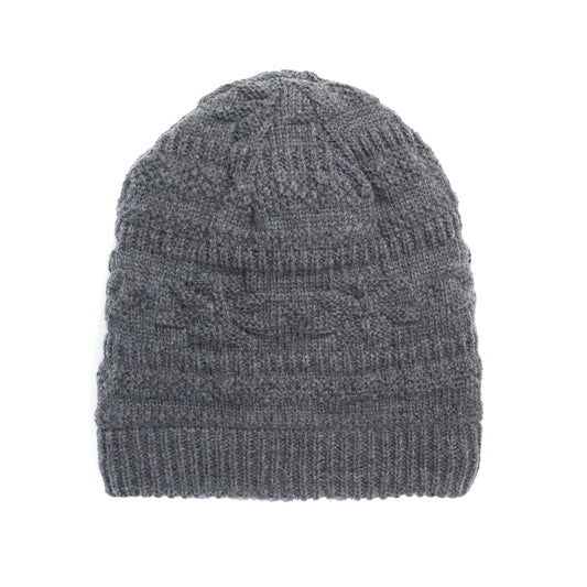 Muk Luks Faux Sherpa Lined Textured Beanie
