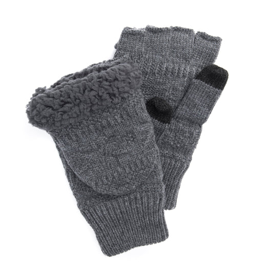 Muk Luks Faux Fur Flip Mittens