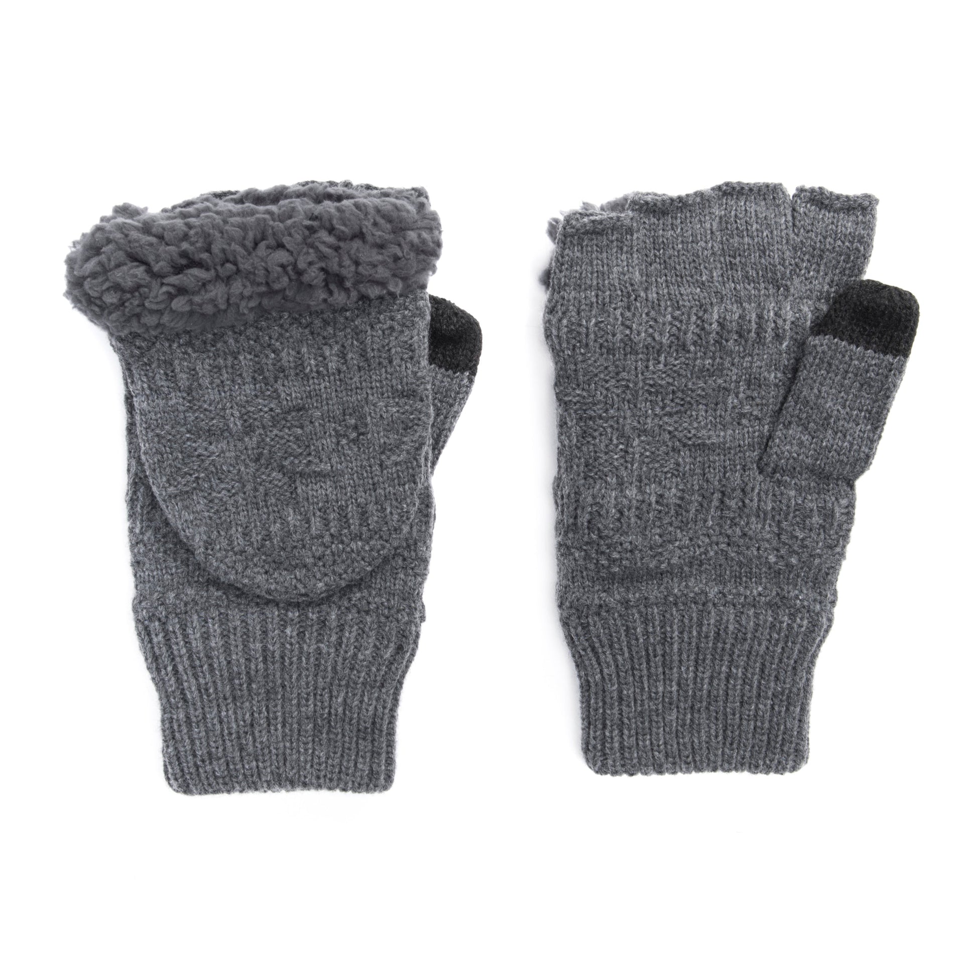 Muk Luks Faux Fur Flip Mittens