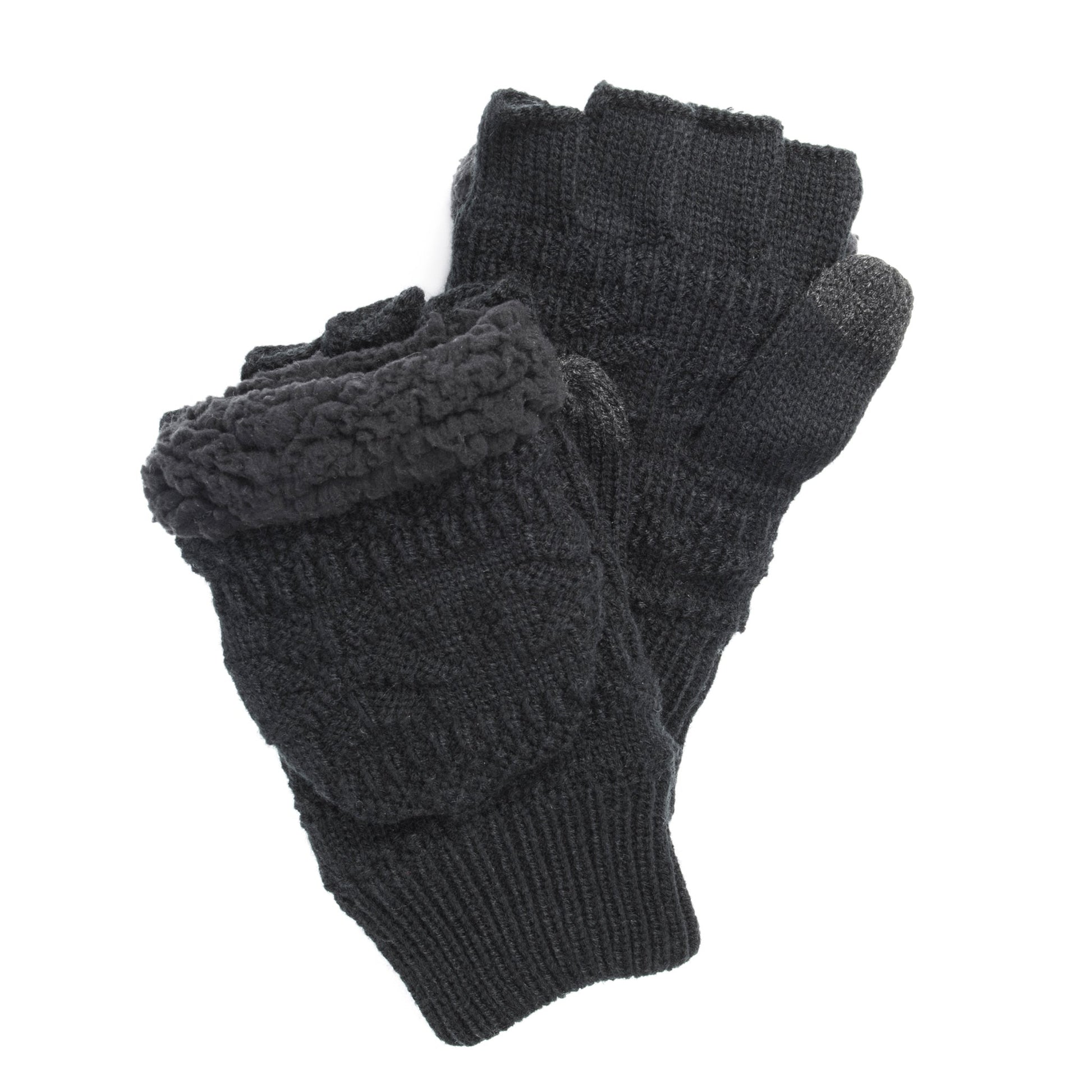 Muk Luks Faux Fur Flip Mittens