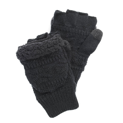 Muk Luks Faux Fur Flip Mittens