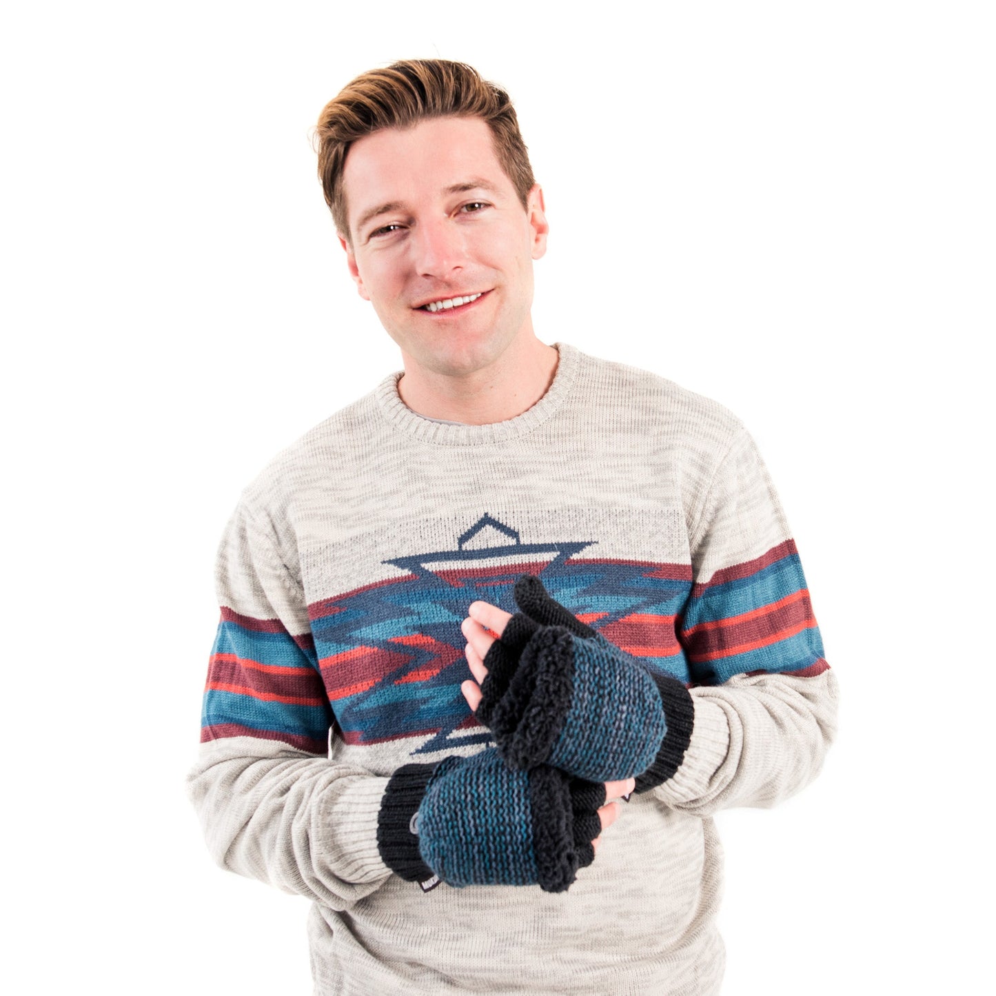 Muk Luks Fingerless Flip Mittens