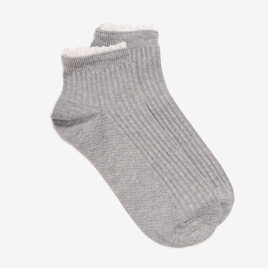 Muk Luks Insulated Ballerina Slippers Grey Snowflake