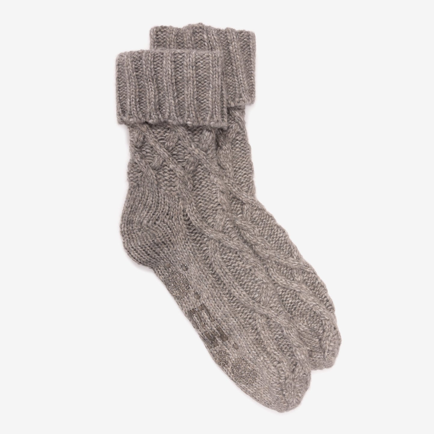 Muk Luks 2 Pair Pack Cozy Sherpa Lined Cabin Sock Ebony/Ivory