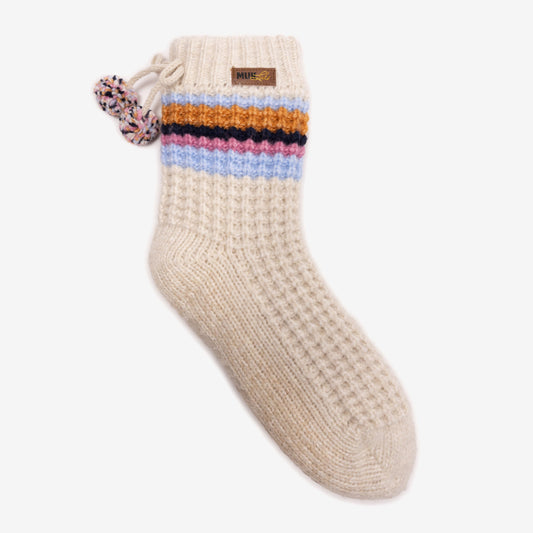 Muk Luks Luxe Waffle Short Cottage Sock