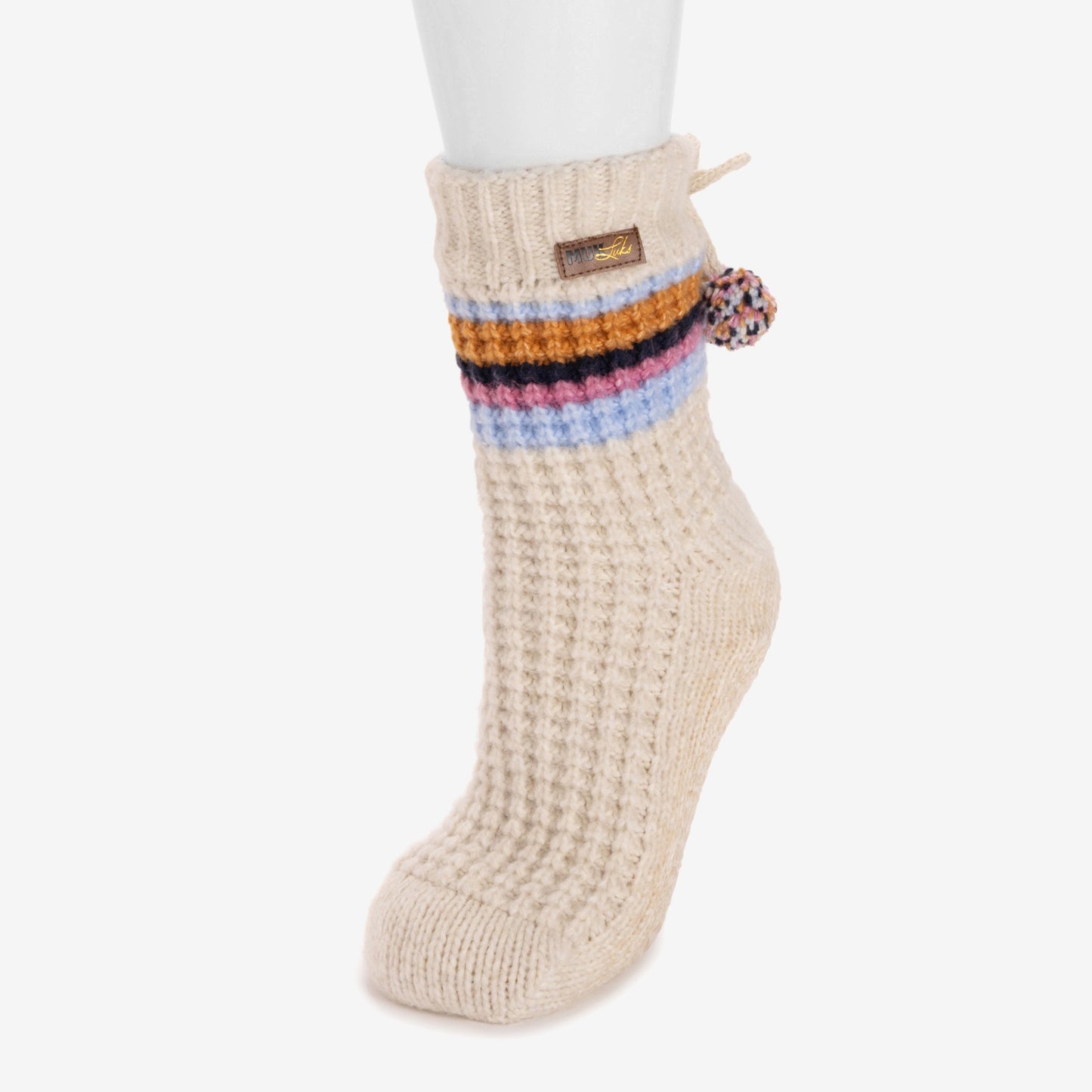 Muk Luks Luxe Waffle Short Cottage Sock