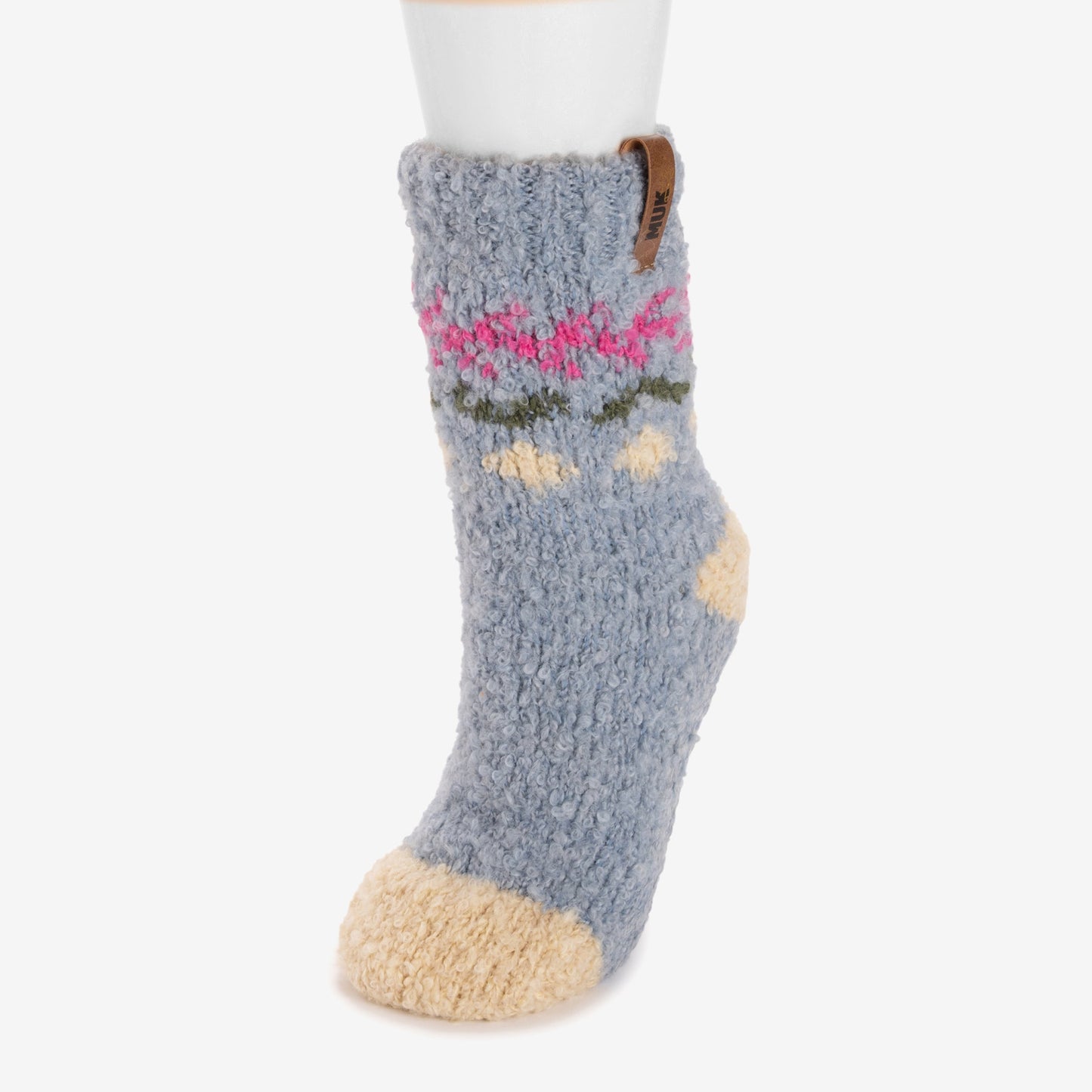 Muk Luks Luxe Boucle Short Cottage Sock