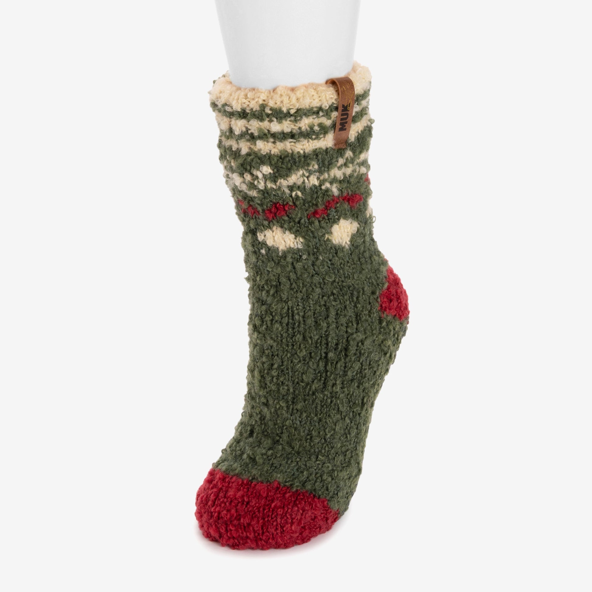 Muk Luks Luxe Boucle Short Cottage Sock